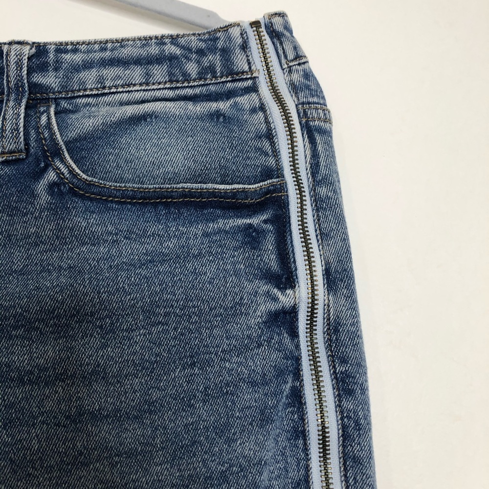 Wild Fable | Side Zipper Raw Hem Jeans sz 12 - Picture 5 of 6